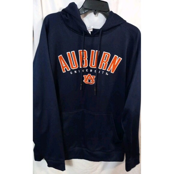 Champion Auburn University Tigers Navy Blue Hoodie Sweatshirt - Adult Size 2XLT - Picture 1 of 7